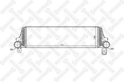 Stellox 10-40033-SX интеркулер на VW MULTIVAN V (7HM, 7HN, 7HF, 7EF, 7EM, 7EN)