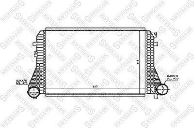 Stellox 10-40038-SX интеркулер на AUDI A3 Sportback (8PA)