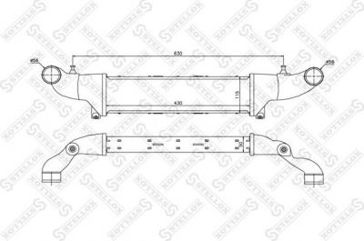 Stellox 10-40044-SX интеркулер на MERCEDES-BENZ C-CLASS универсал (S202)