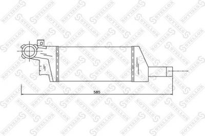 Stellox 10-40058-SX интеркулер на OPEL CORSA C фургон (F08, W5L)