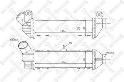 Stellox 10-40072-SX интеркулер на VW POLO CLASSIC (6KV2)