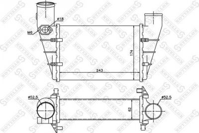 Stellox 10-40081-SX интеркулер на AUDI A4 (8D2, B5)