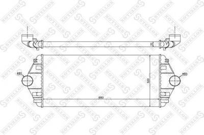 Stellox 10-40082-SX интеркулер на FIAT ULYSSE (220)