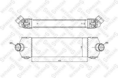 Stellox 10-40092-SX интеркулер на FORD TRANSIT фургон