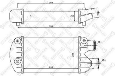 Stellox 10-40122-SX интеркулер на FIAT MAREA Weekend (185)