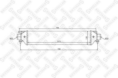 Stellox 10-40125-SX интеркулер на FIAT GRANDE PUNTO (199)