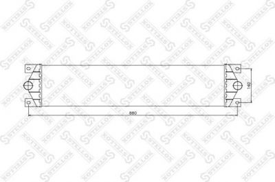 Stellox 10-40136-SX интеркулер на OPEL MOVANO Combi (J9)