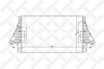 Stellox 10-40197-SX интеркулер на SAAB 9-3 (YS3F)