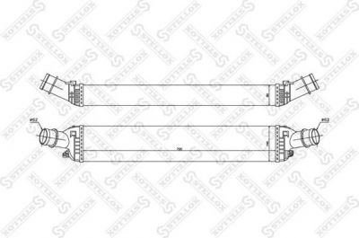 Stellox 10-40217-SX интеркулер на AUDI A4 Avant (8K5, B8)