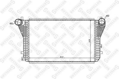 Stellox 10-40221-SX интеркулер на SKODA OCTAVIA Combi (1Z5)