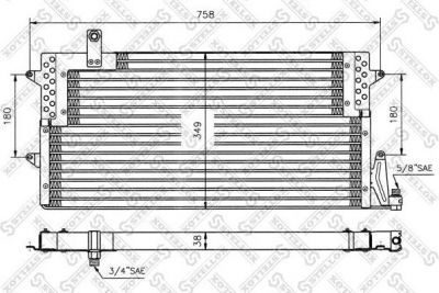 STELLOX Радиатор кондиционера (конденсор) (10-45005-SX)