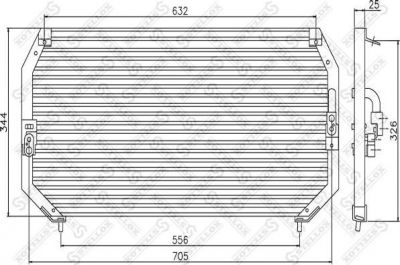 Stellox 10-45014-SX конденсатор, кондиционер на TOYOTA CARINA E Sportswagon (_T19_)