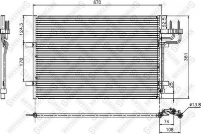 STELLOX Радиатор кондиционера (конденсор) (10-45036-SX)