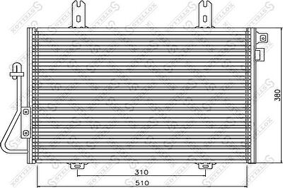 Stellox 10-45041-SX конденсатор, кондиционер на RENAULT KANGOO (KC0/1_)