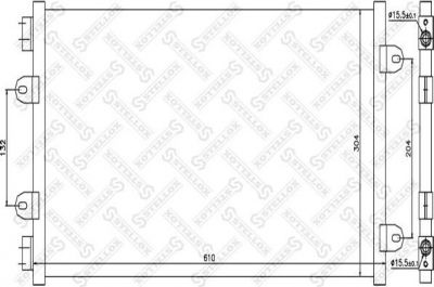 Stellox 10-45090-SX конденсатор, кондиционер на FIAT PUNTO (188)