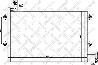 Stellox 10-45161-SX конденсатор, кондиционер на VW GOLF III (1H1)