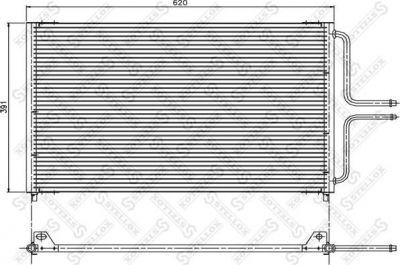 STELLOX Радиатор кондиционера (конденсор) (10-45200-SX)
