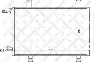 STELLOX Радиатор кондиционера (конденсор) (10-45212-SX)