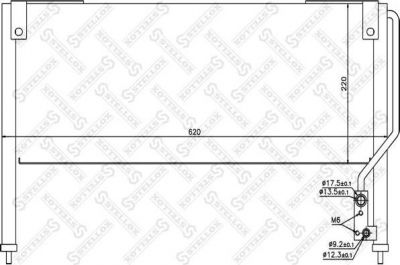 Stellox 10-45283-SX конденсатор, кондиционер на MAZDA 323 F V (BA)