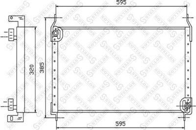 Stellox 10-45299-SX конденсатор, кондиционер на FIAT BRAVA (182)
