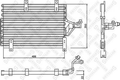 Stellox 10-45388-SX конденсатор, кондиционер на FIAT TEMPRA S.W. (159)