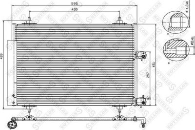 Stellox 10-45409-SX конденсатор, кондиционер на FIAT ULYSSE (220)