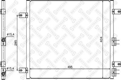 Stellox 10-45430-SX конденсатор, кондиционер на FORD MONDEO III седан (B4Y)