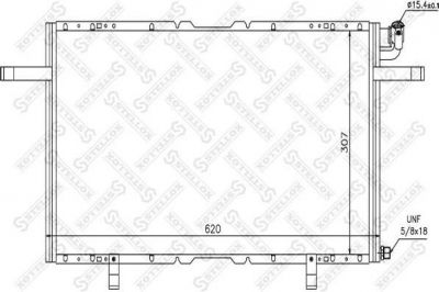 Stellox 10-45491-SX конденсатор, кондиционер на OPEL FRONTERA B (6B_)