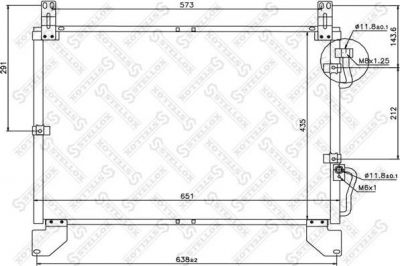 Stellox 10-45516-SX конденсатор, кондиционер на SSANGYONG REXTON (GAB_)