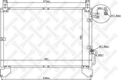 Stellox 10-45517-SX конденсатор, кондиционер на SSANGYONG REXTON (GAB_)