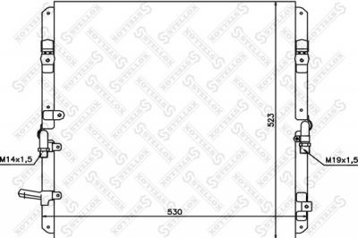 Stellox 10-45536-SX конденсатор, кондиционер на TOYOTA LAND CRUISER 100 (FZJ1_, UZJ1_)