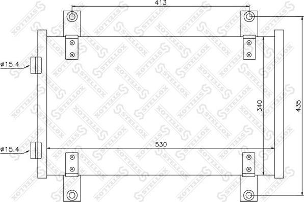 STELLOX 10-45560-SX_радиатор кондиционера! Fiat Ducato, Peugeot Boxer all 02> (10-45560-SX)