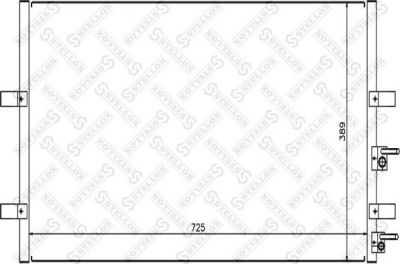 Stellox 10-45563-SX конденсатор, кондиционер на FORD TRANSIT фургон