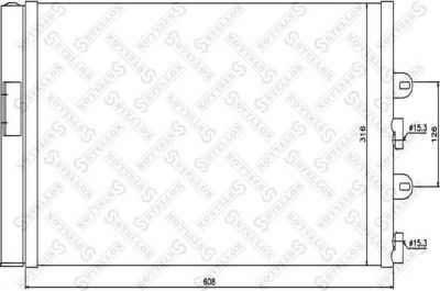 Stellox 10-45598-SX конденсатор, кондиционер на FIAT PUNTO (188)