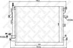 Stellox 10-45663-SX конденсатор, кондиционер на VOLVO XC90 I
