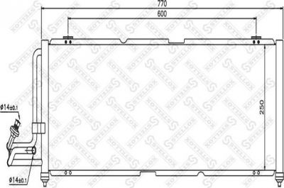 Stellox 10-45676-SX конденсатор, кондиционер на JEEP CHEROKEE (XJ)