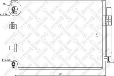 Stellox 10-45745-SX конденсатор, кондиционер на FORD FOCUS III Turnier