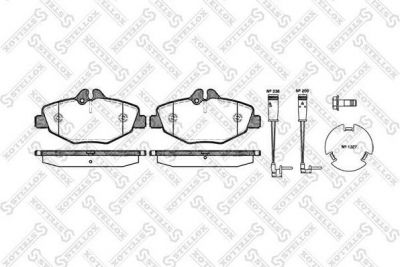 STELLOX КОМПЛЕКТ ТОРМОЗНЫХ КОЛОДОК, ДИСКОВЫЙ ТОРМОЗ (1001 002-SX)