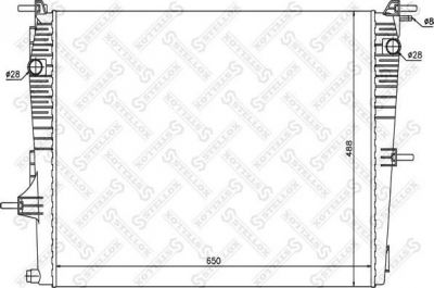 STELLOX 10-26160-SX радиатор системы охлаждения! Renault Megane/ Scenic 1.6i 16V 08> (1026160SX)