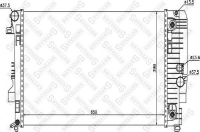 STELLOX 10-26560-SX_радиатор системы охлаждения! АКПП MB W639 Viano/Vito 03> (1026560SX)