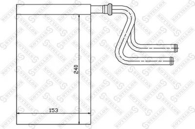 STELLOX 10-35024-SX_радиатор печки! Ford Mondeo all 93-96 (1035024SX)