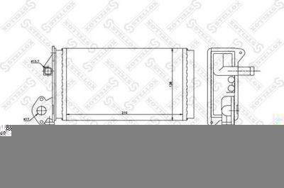 STELLOX 10-35063-SX радиатор печки! VW Polo/T2 80-90 (1035063SX)