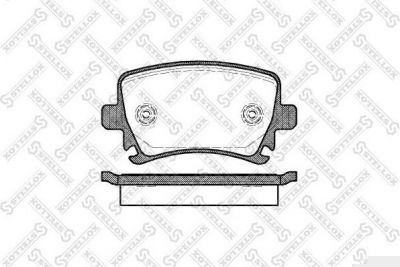 STELLOX КОМПЛЕКТ ТОРМОЗНЫХ КОЛОДОК, ДИСКОВЫЙ ТОРМОЗ (1042 000B-SX)