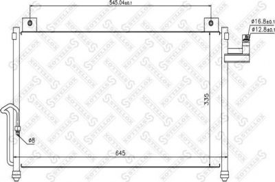 STELLOX 10-45120-SX =NS94742=MZ5159=VL818092 [C10061480] !радиатор конд. Mazda Premacy 1.8-2.0 99> (1045120SX)