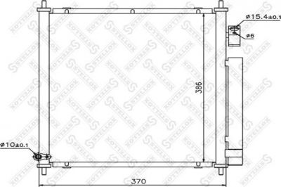 STELLOX 10-45431-SX_радиатор кондиционера! Honda Jazz all 02> (1045431SX)