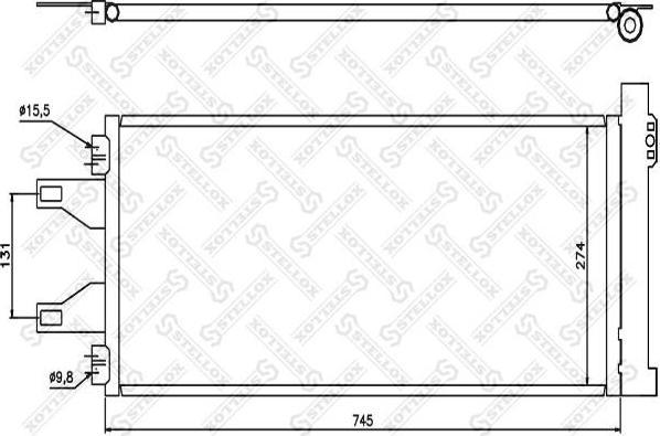 STELLOX 10-45548-SX_радиатор кондиционера! Fiat Ducato, Peugeot Boxer all 06> (1045548SX)