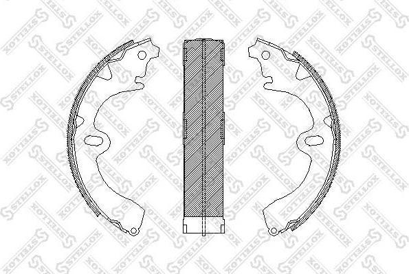 Stellox 108 100-SX комплект тормозных колодок на TOYOTA CAMRY Liftback (_V1_)