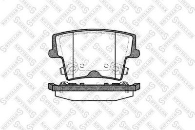 STELLOX КОМПЛЕКТ ТОРМОЗНЫХ КОЛОДОК, ДИСКОВЫЙ ТОРМОЗ (1138 008-SX)