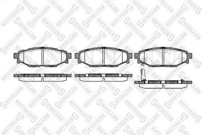 Stellox 1147 001L-SX комплект тормозных колодок, дисковый тормоз на SUBARU FORESTER (SH)