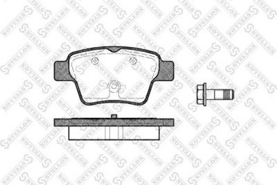 Stellox 1149 000L-SX комплект тормозных колодок, дисковый тормоз на PEUGEOT 307 SW (3H)